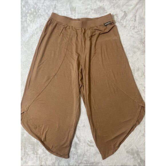 Matilda Jane Women’s Capri Pants Large Brown Wide Leg - Picture 4 of 9